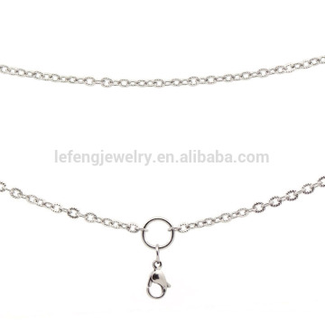 Fancy latest stainless steel necklace chains design,crafts with silver chains